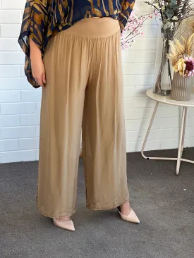 Fort Gold Silk Pants