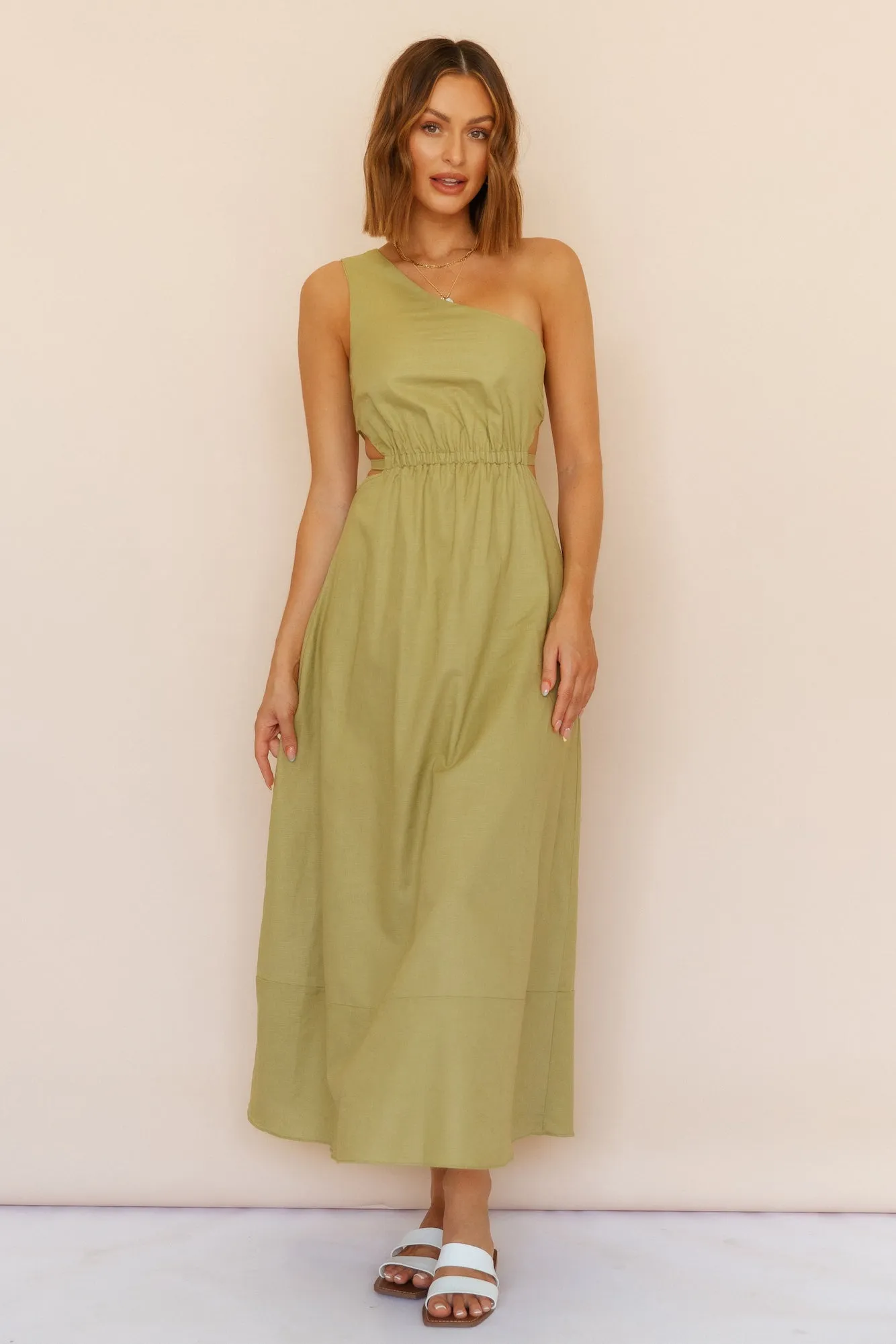 Found The Way Maxi Dress Olive