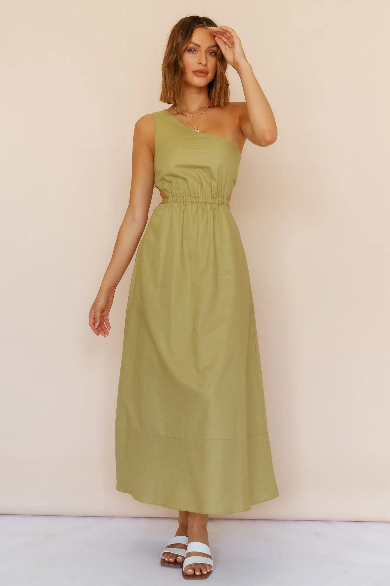 Found The Way Maxi Dress Olive