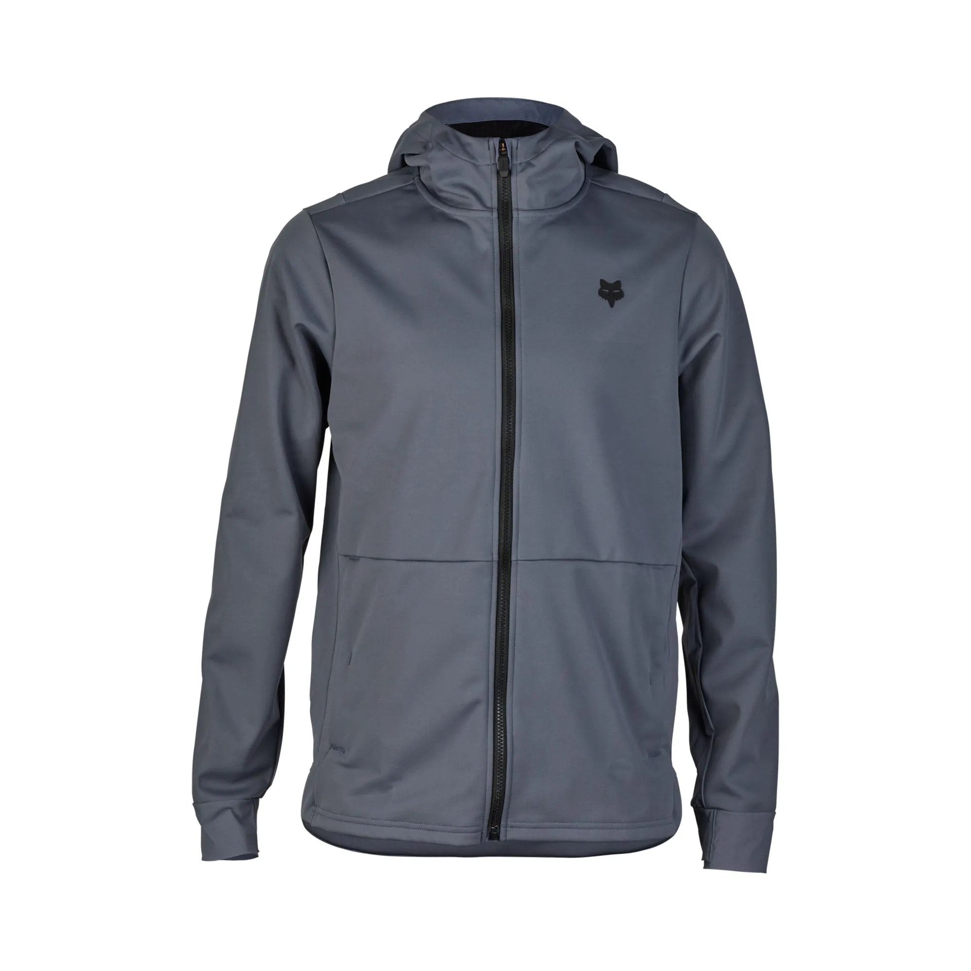 Fox Racing Defend Drive Windbloc Zip Fleece Jacket Graphite Grey