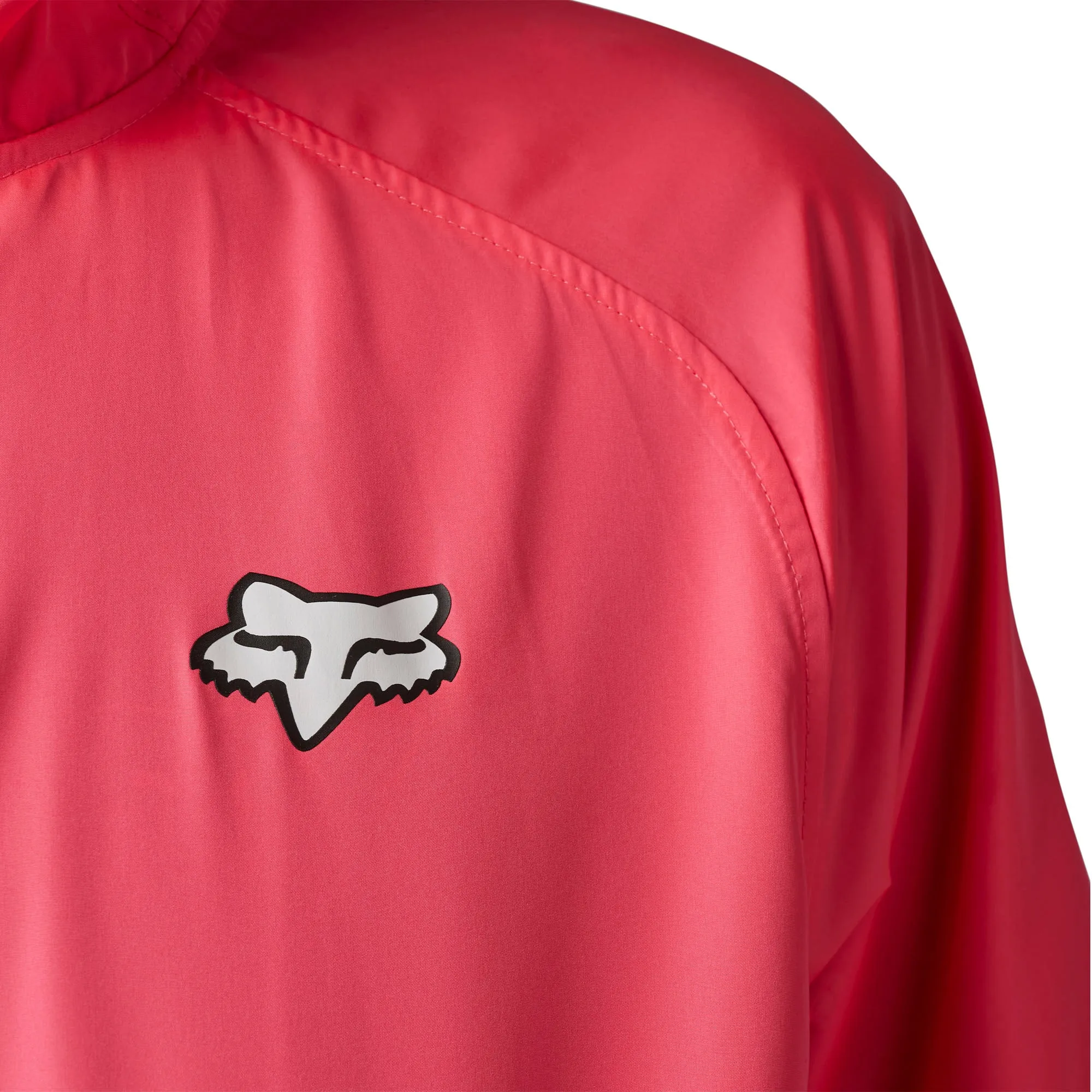 Fox Racing  Mens Title Sponsor Windbreaker Jacket Packable Repels Water Pink