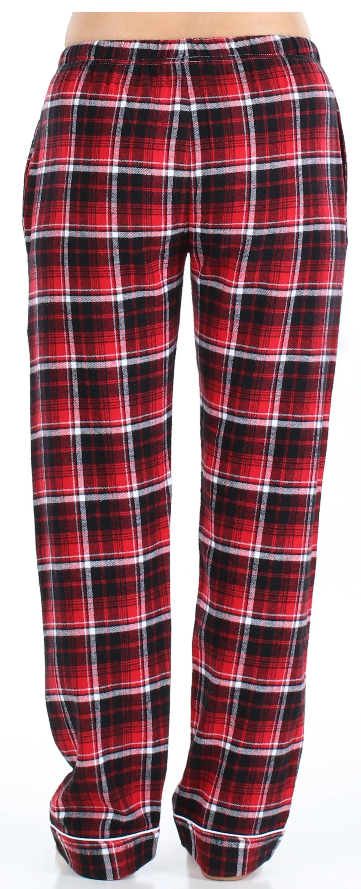 Frankie & Johnny Women’s Cotton Flannel Plaid Pajama Sleep Pants