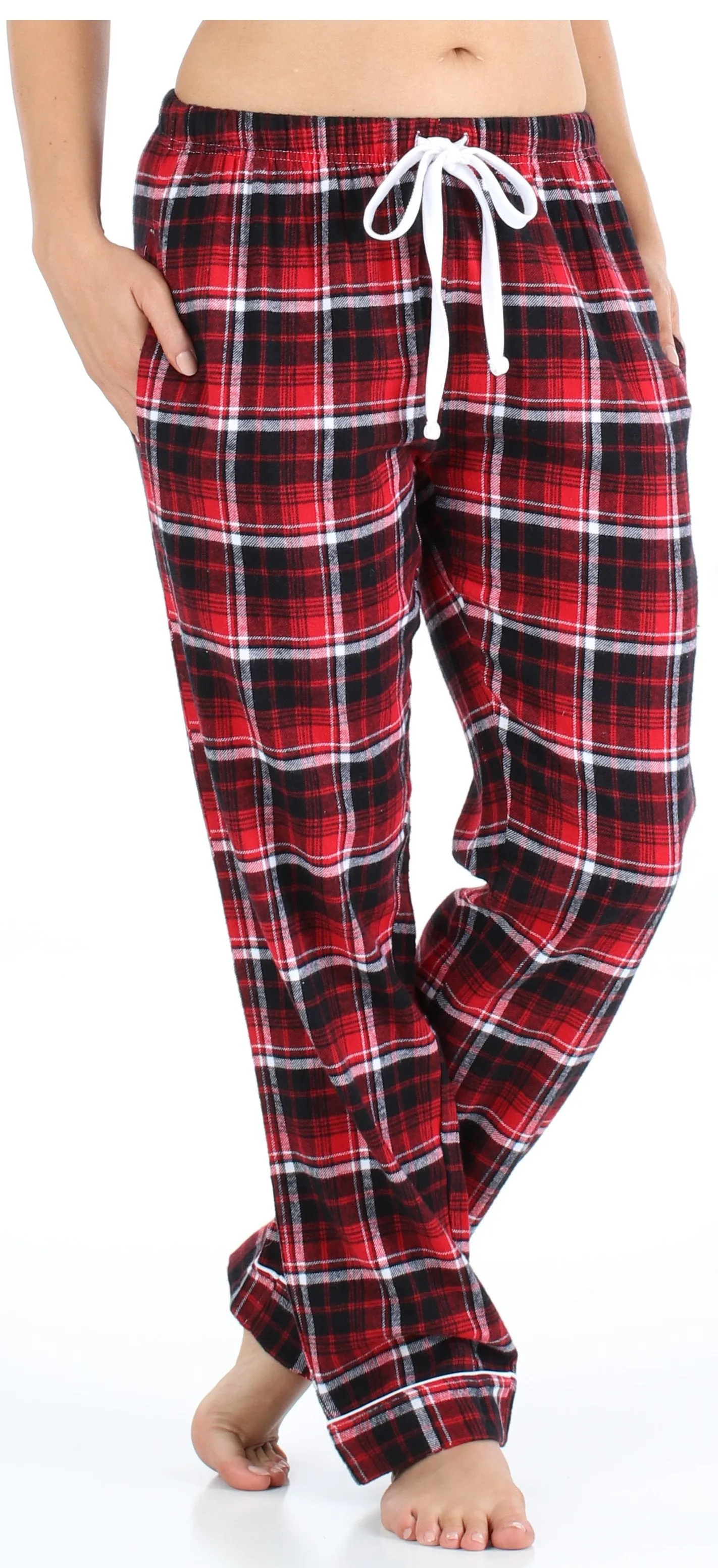 Frankie & Johnny Women’s Cotton Flannel Plaid Pajama Sleep Pants