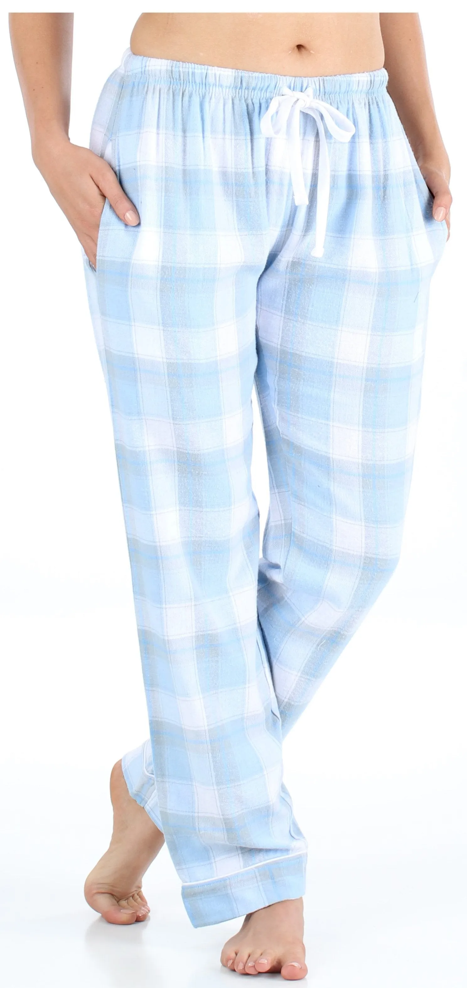 Frankie & Johnny Women’s Cotton Flannel Plaid Pajama Sleep Pants