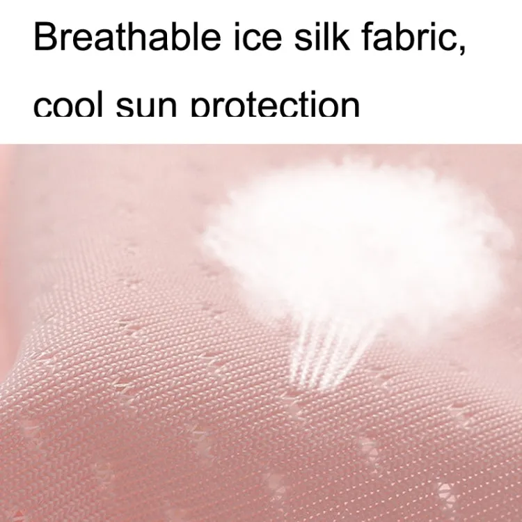 Free Code Summer Sunscreen Anti-ultraviolet Ice Silk Thin Gloves(Black)