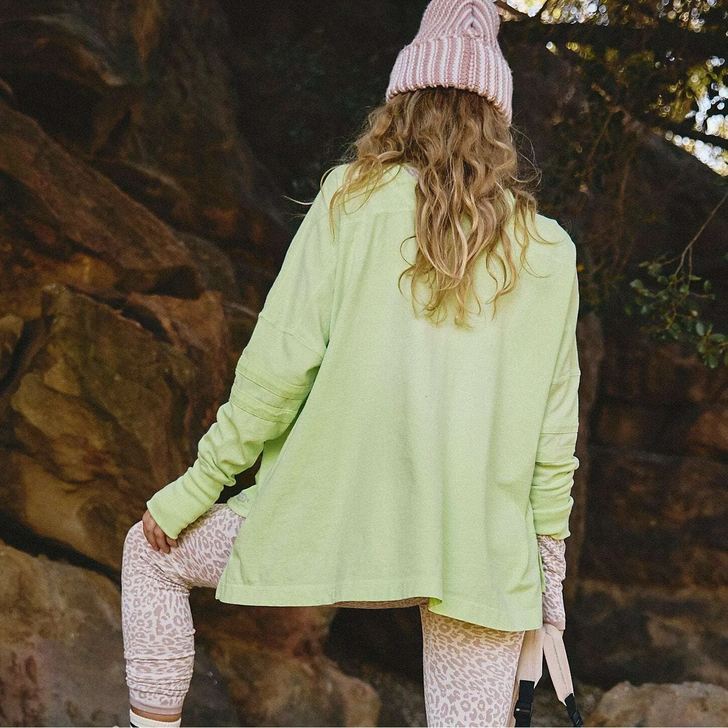 FREE PEOPLE Movement - All Star Layer - Lightning Lime