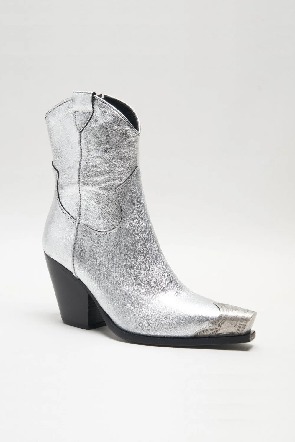 Free People Shoes Brayden Western Boot in Pewter