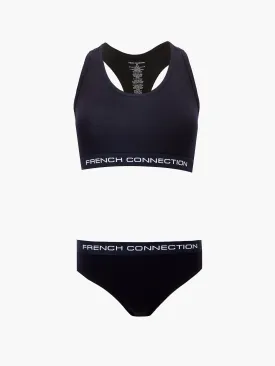 French Connection Crop Top & Brief Set