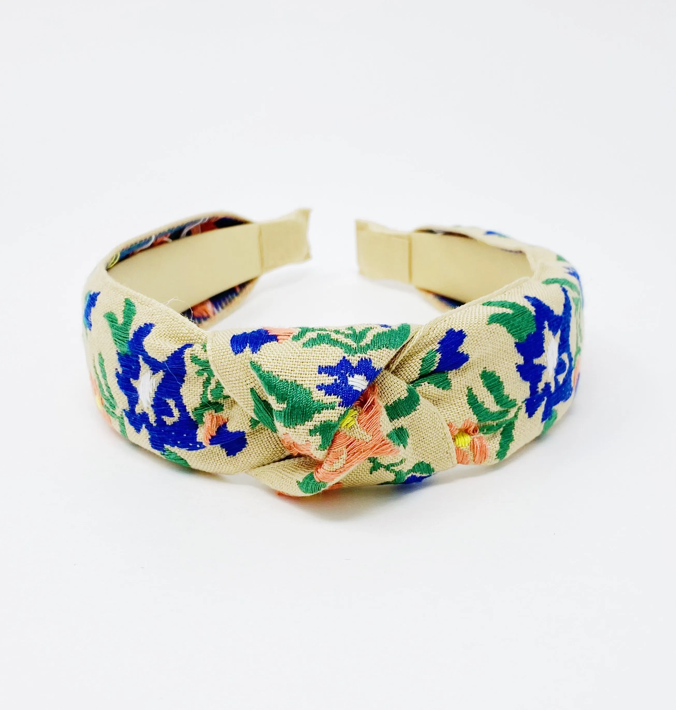 French Floral Embroidered Headband