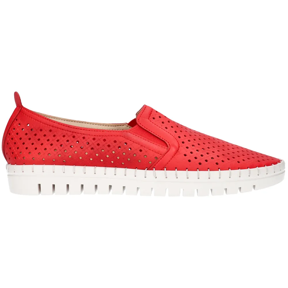 Fresh Perforated Slip On Sneakers