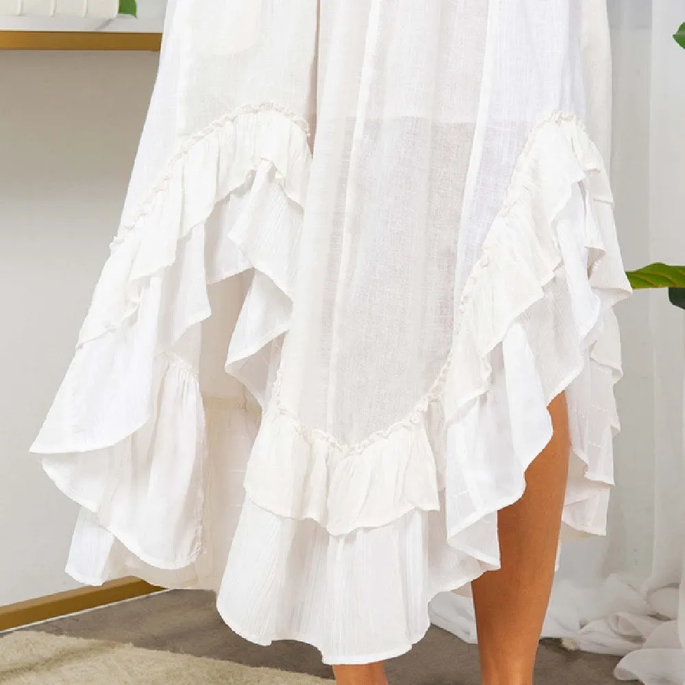 Frill Paradise Midi Skirt