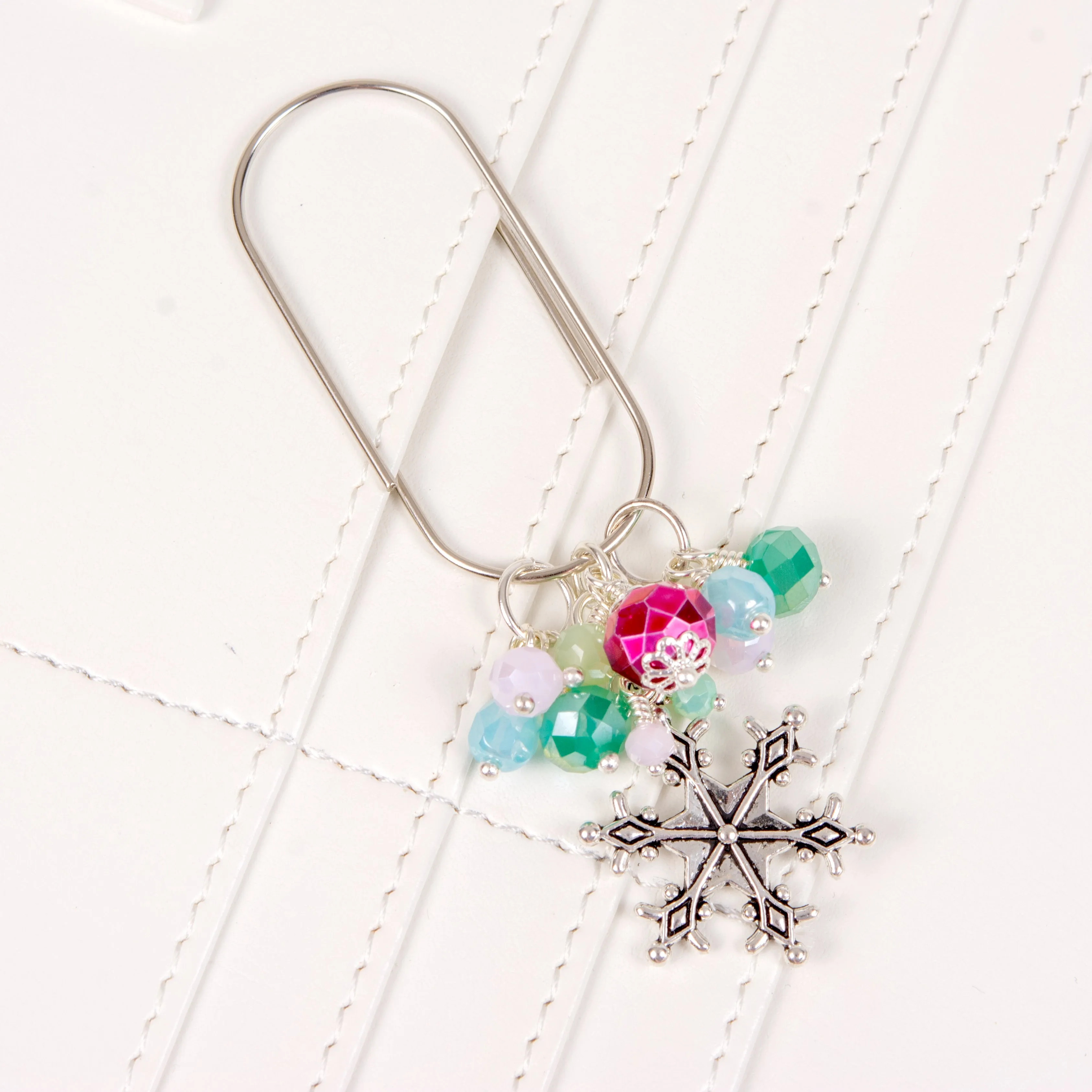 Frost and Frolic Snowflake Dangle Planner Clip or Charm