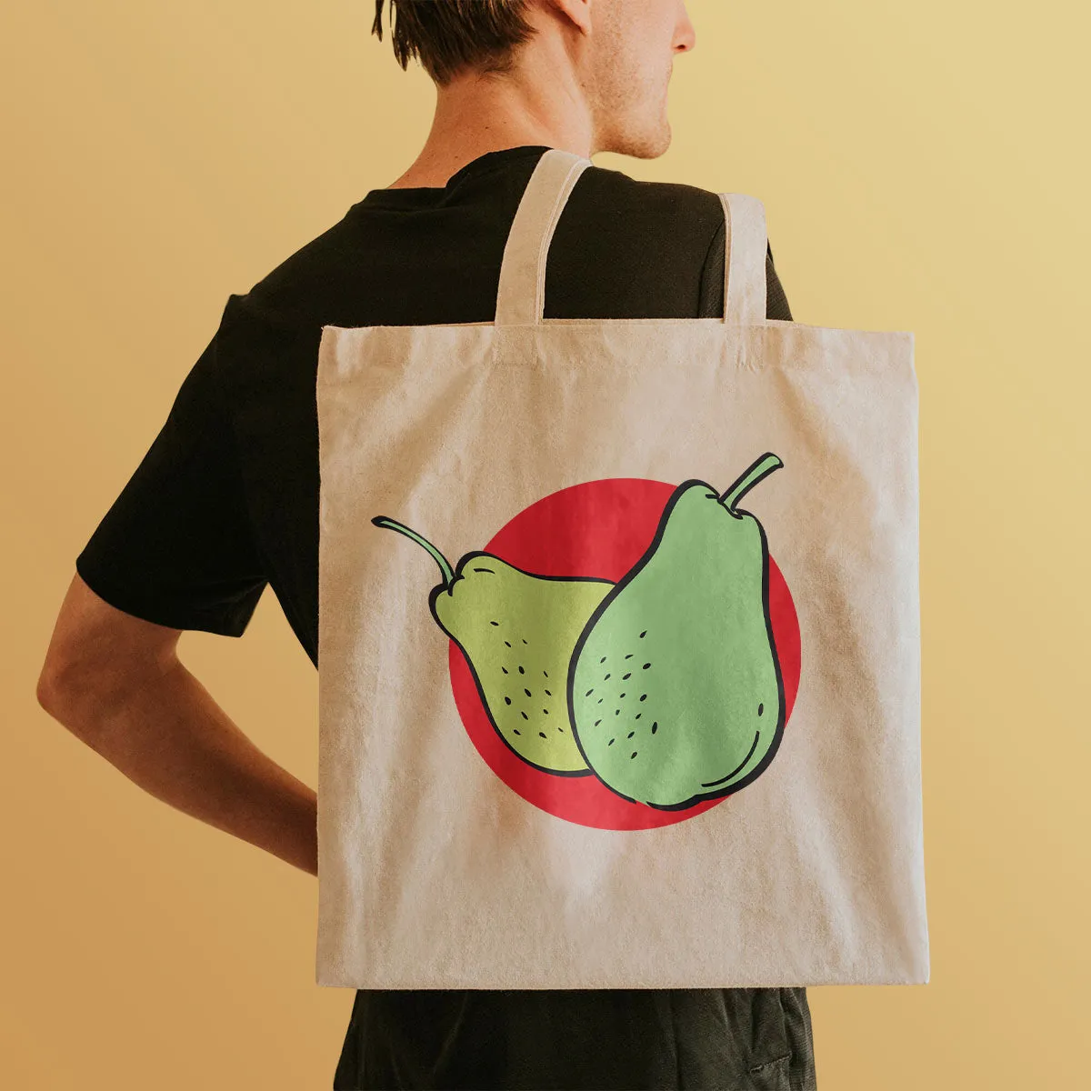 Fruit Fiesta Large Canvas Grocery Tote Market Totes