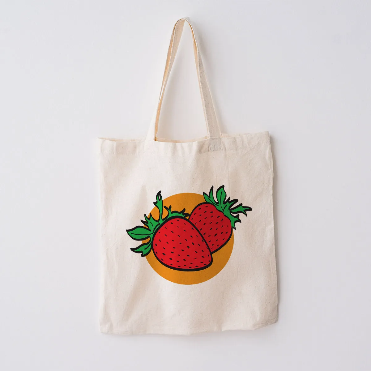 Fruit Fiesta Large Canvas Grocery Tote Market Totes