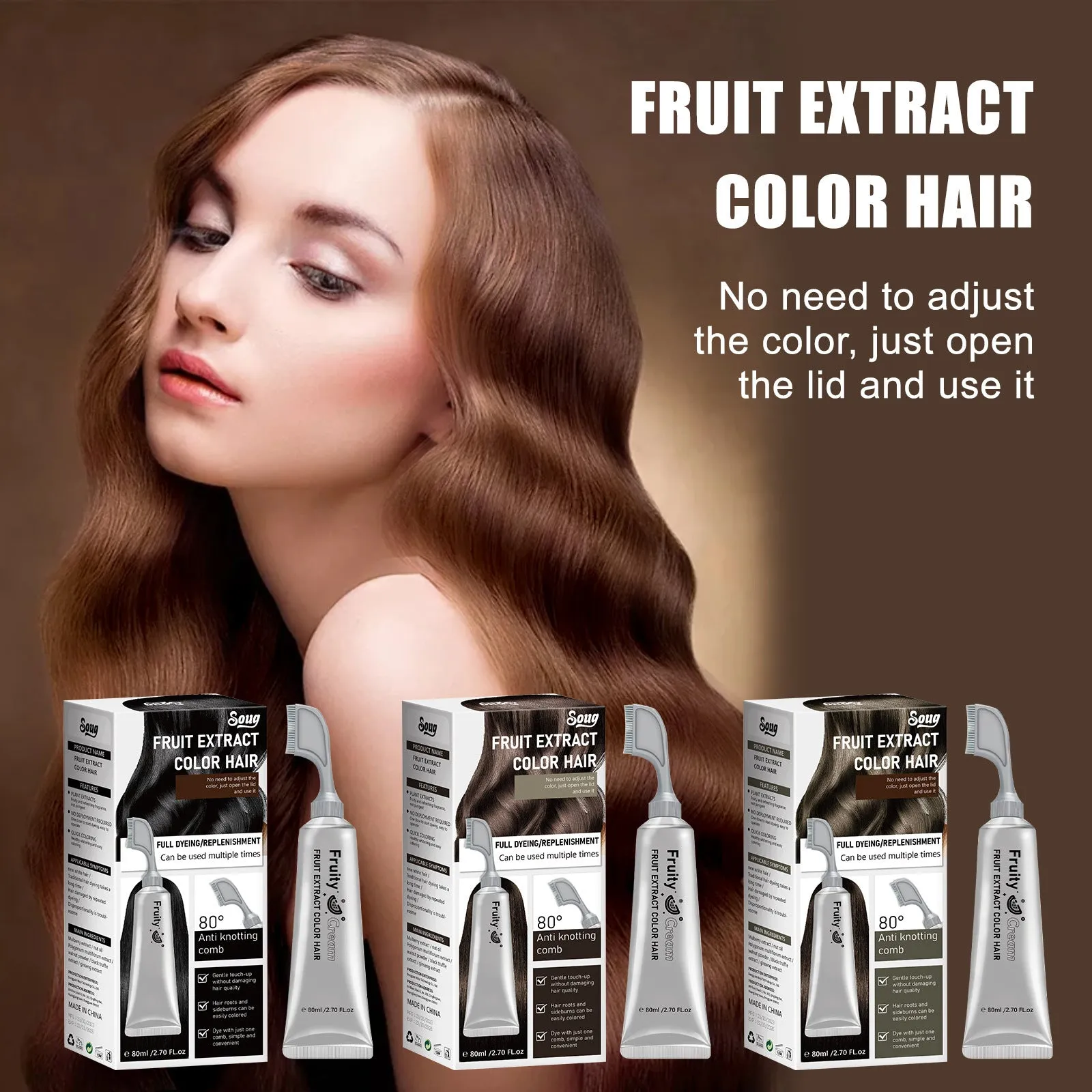 Fruits And Vegetables Hair Dye Plants Without Stimulation