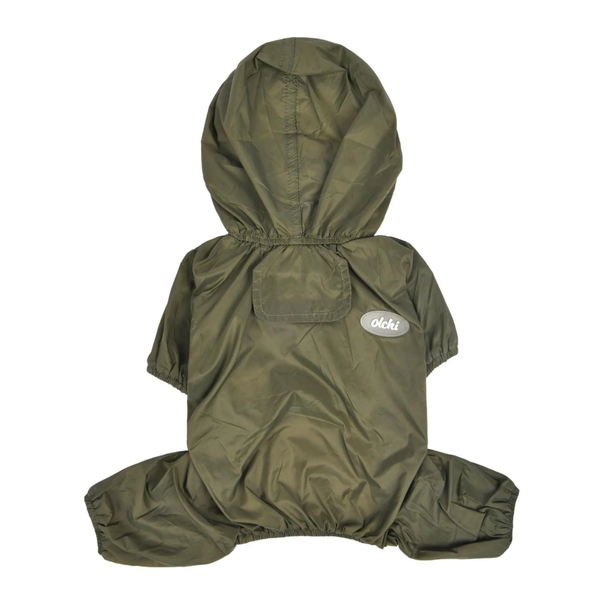 Full Coverage Dog Pet Raincoat Khaki