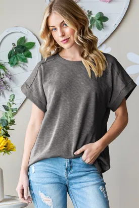 Full Size Short Sleeve Round Neck T-Shirt