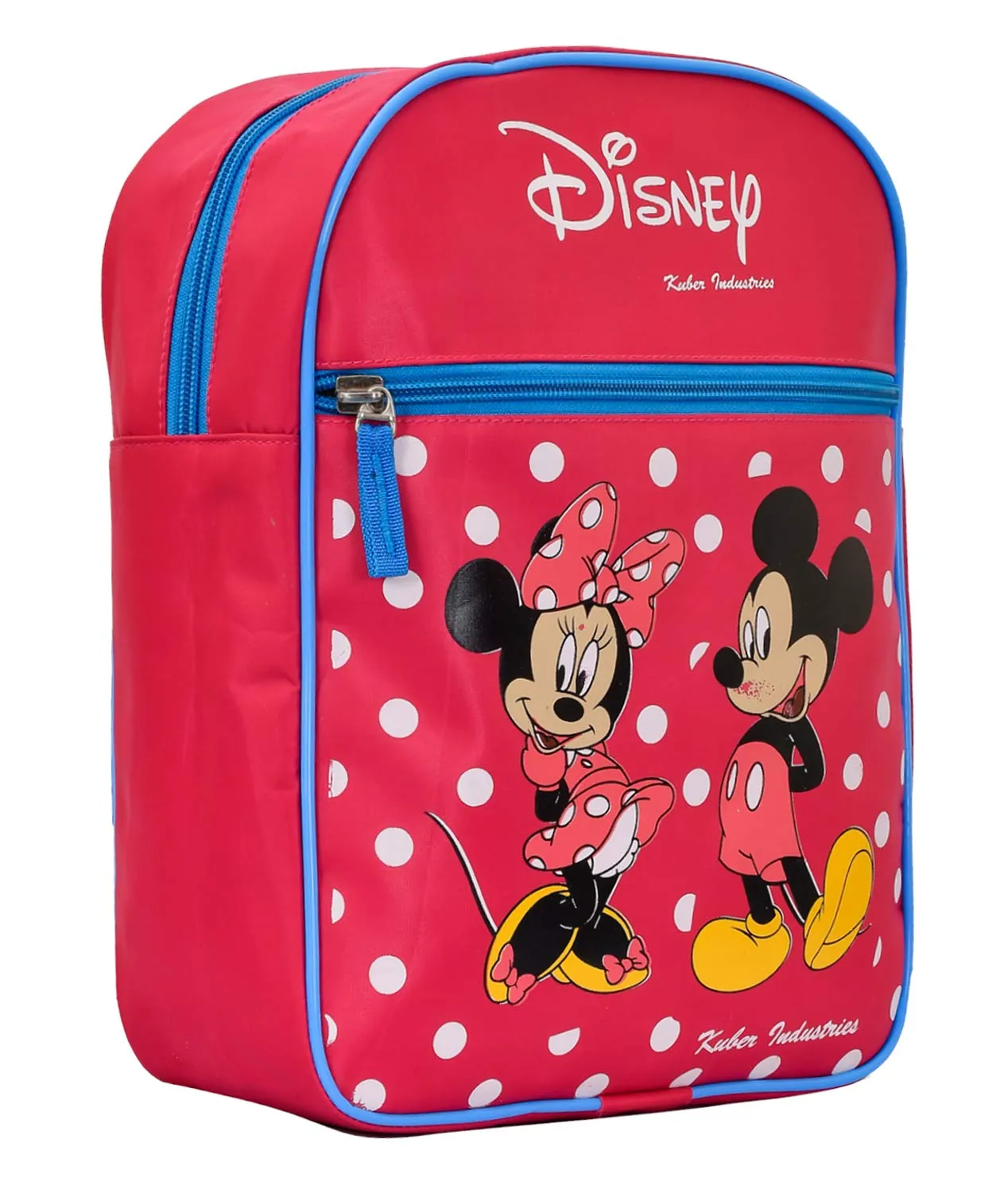 Fun Homes Disney Mickey Minnie Mouse Print 13 Inch Waterproof Soft Polyster School Bag,Backpack for Kids, Pink