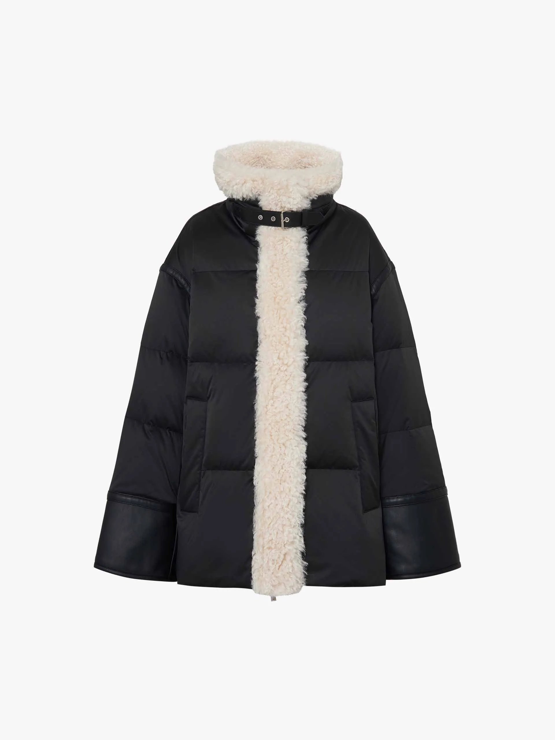 Fur Trim Quilted Down Jacket