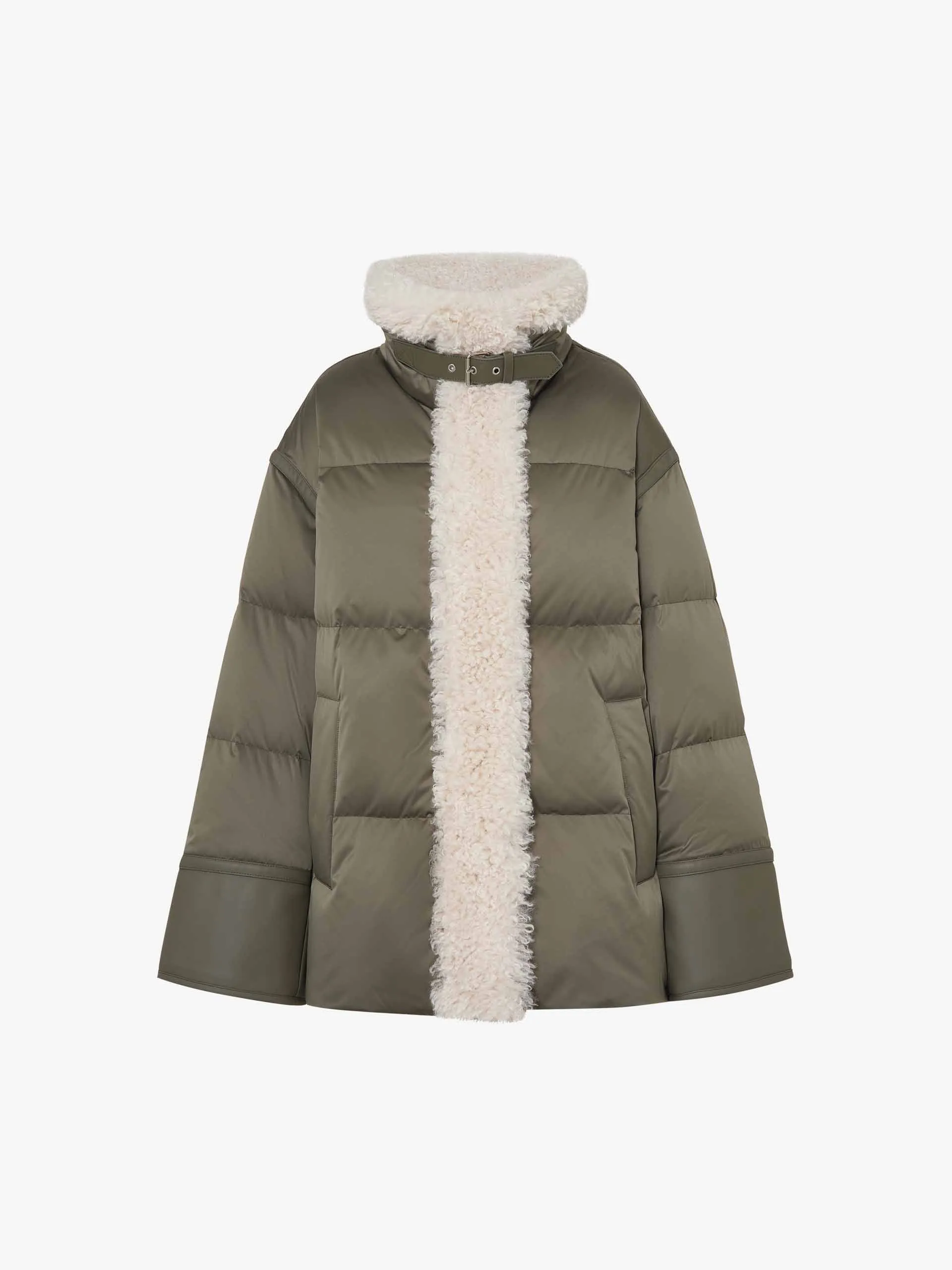 Fur Trim Quilted Down Jacket