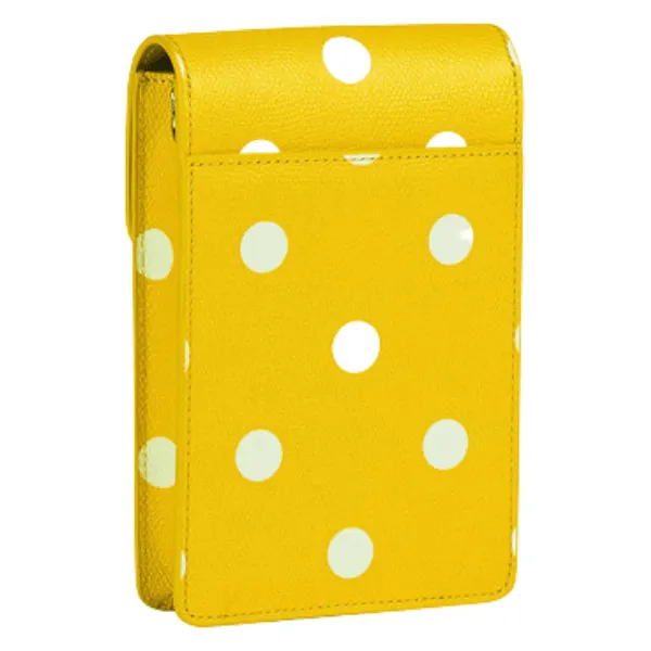 Furla Metropolis Mini Vertical Crossbody Bag - Polline Yellow Polkadot