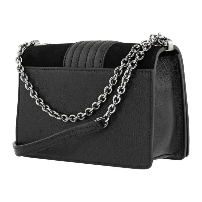 Furla Miss Mimi Small Suede Crossbody Bag - Nero