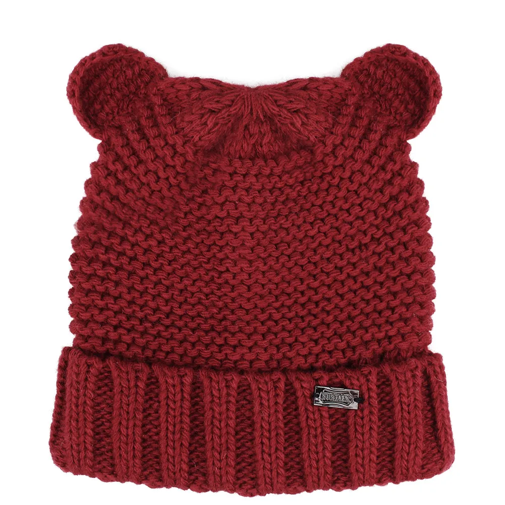 FURTALK Winter Kids Bear Ear Beanie Hats  Drop Shipping HTWL083