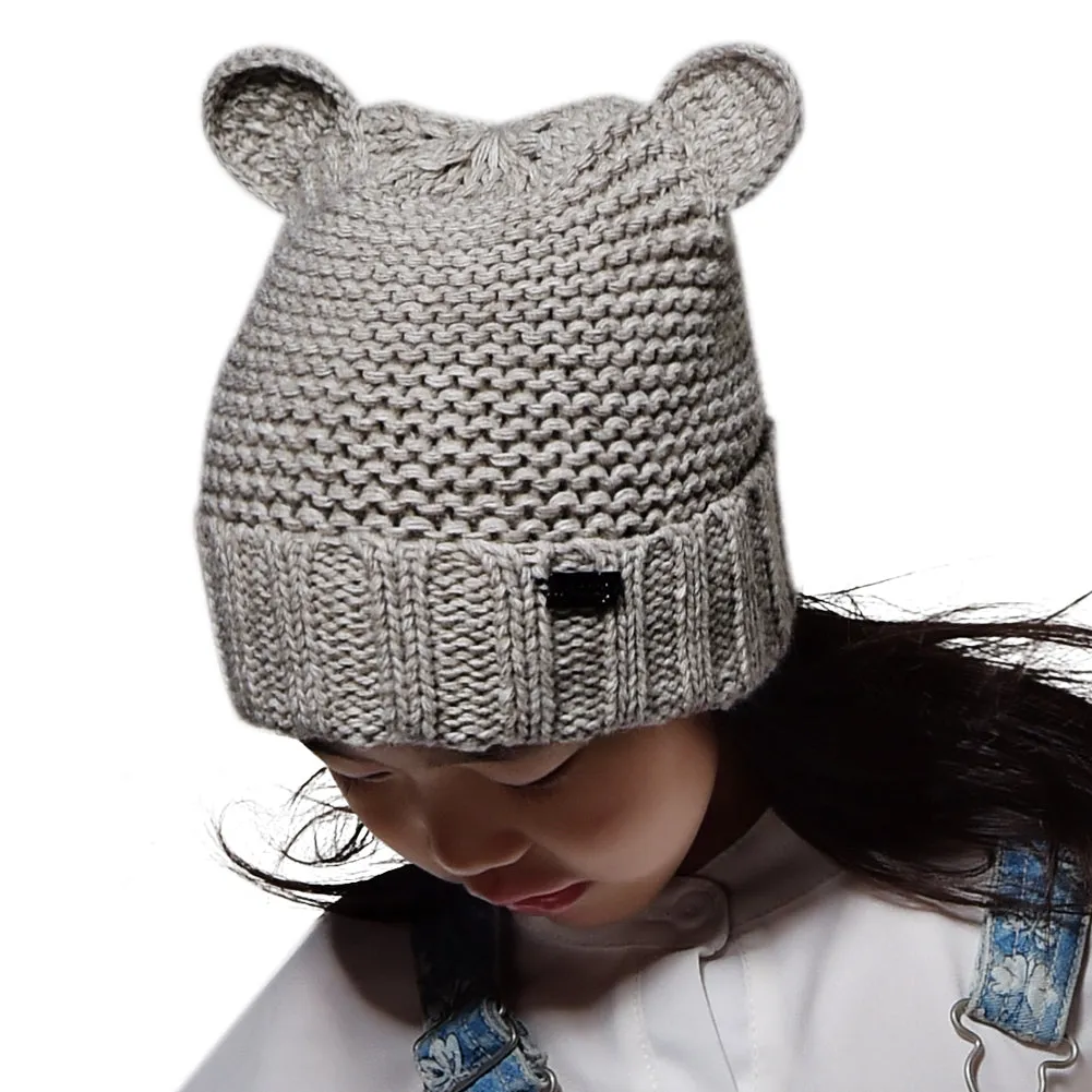 FURTALK Winter Kids Bear Ear Beanie Hats  Drop Shipping HTWL083