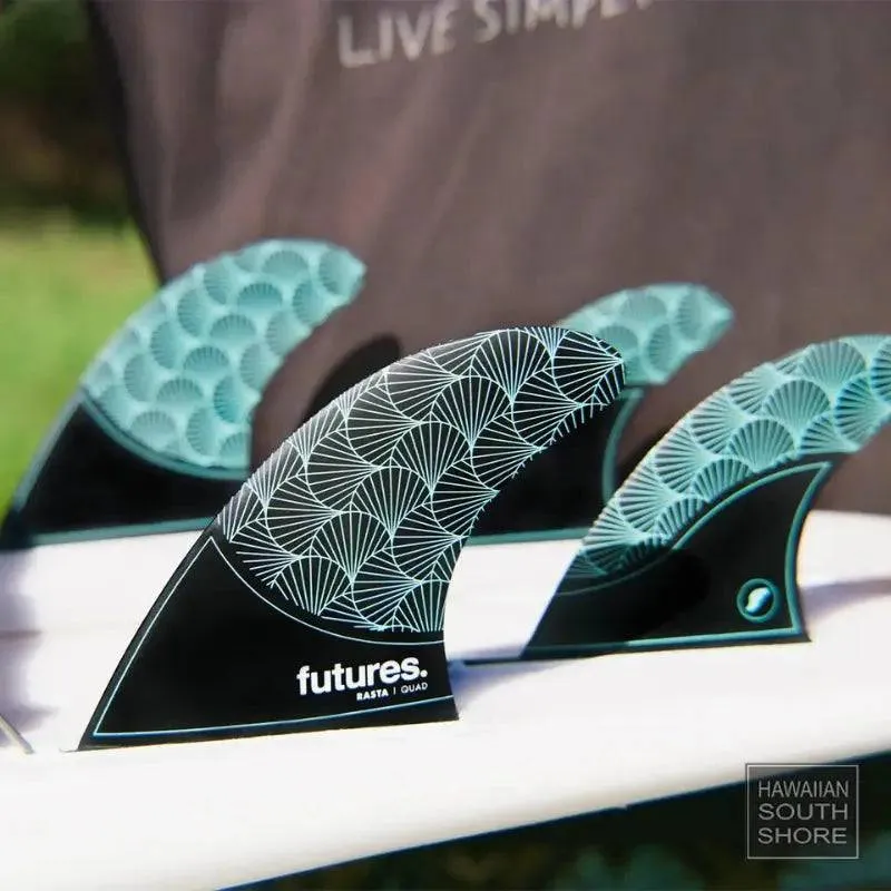 FUTURES Rasta Quad Medium Honeycomb Black Teal Neutral Template