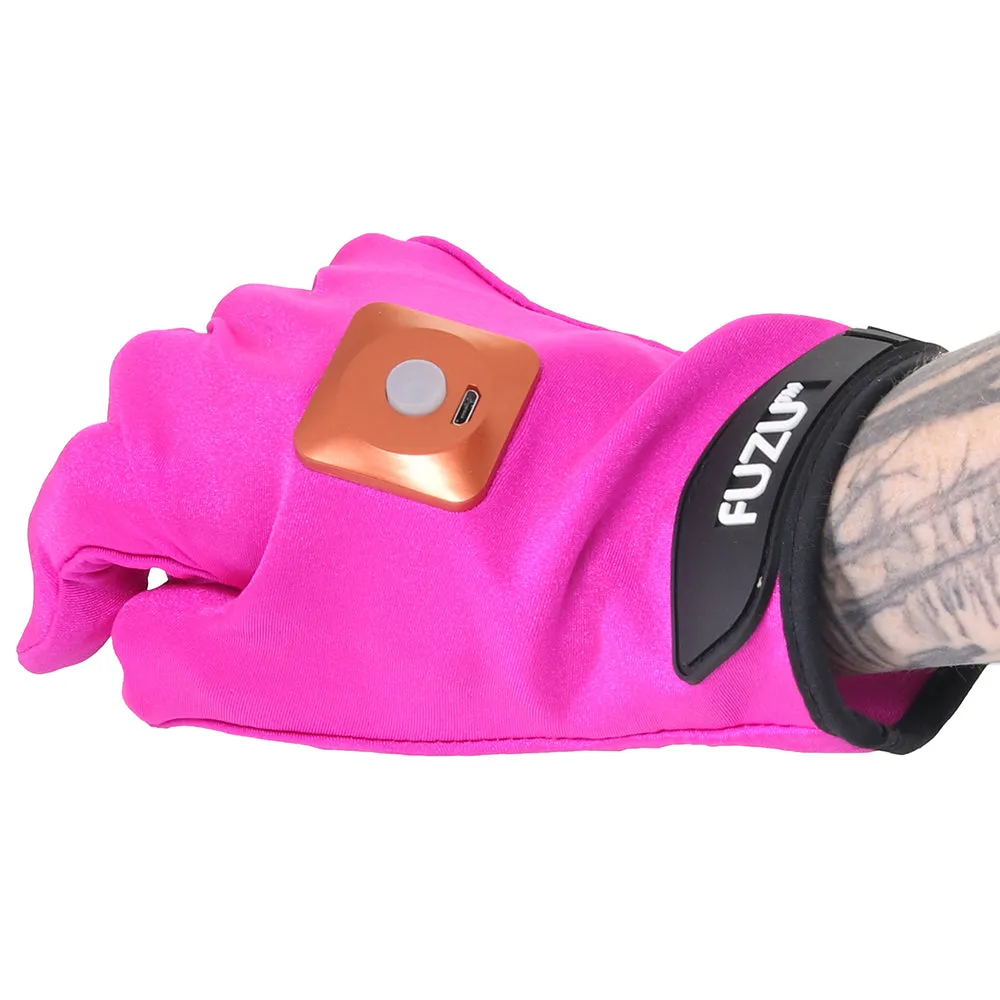 Fuzu Vibrating Small Massage Gloves in Pink