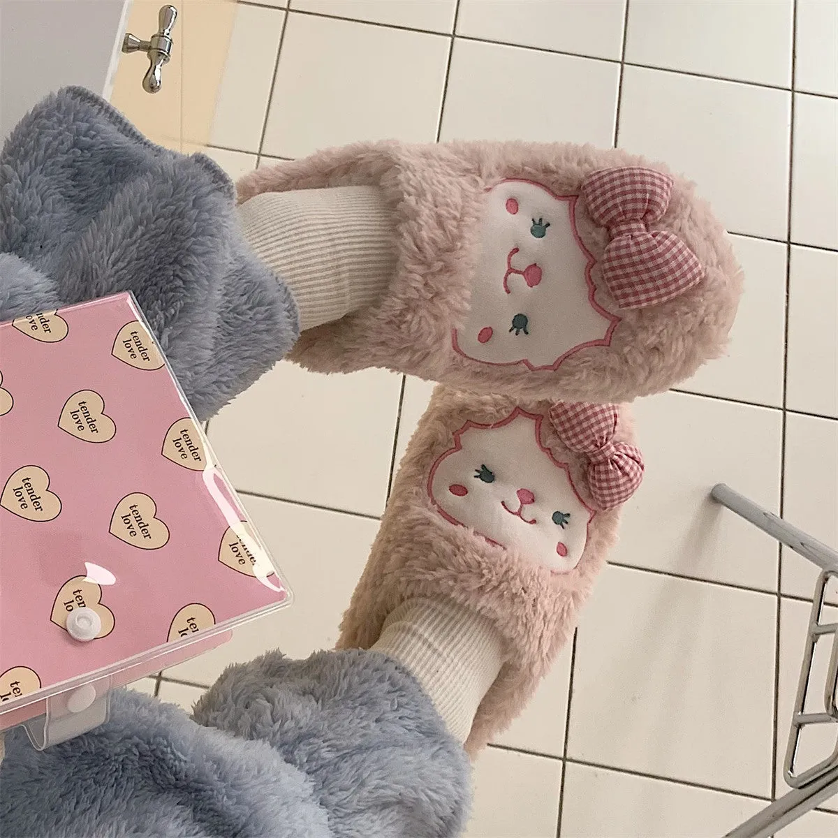 Fuzzy Animal Slippers for Girls