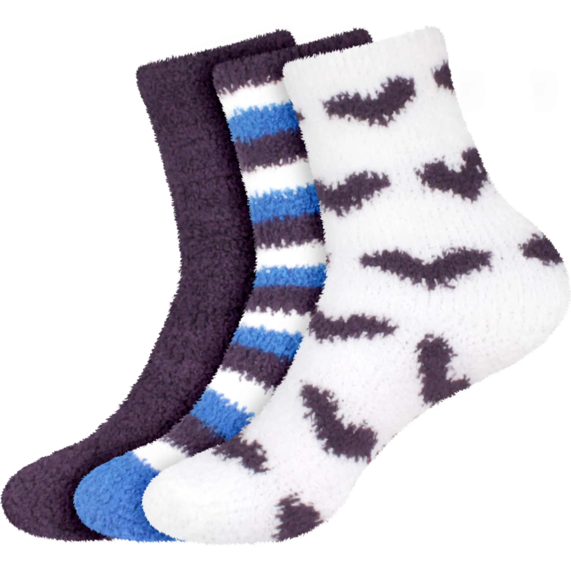 Fuzzy Heart/Stripe/Solid Sock Assortments