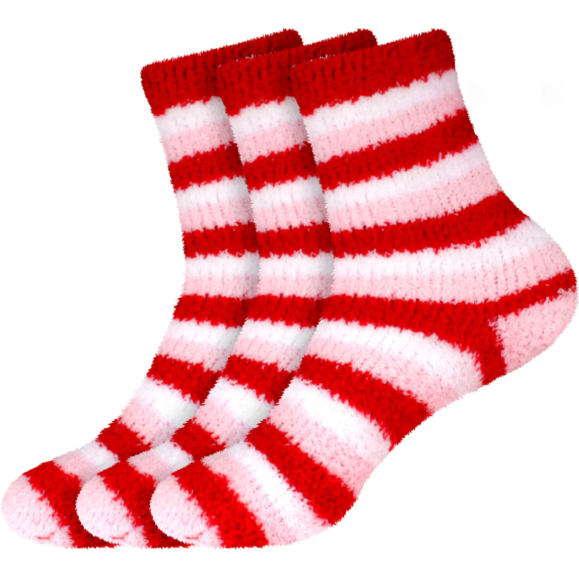 Fuzzy Heart/Stripe/Solid Sock Assortments