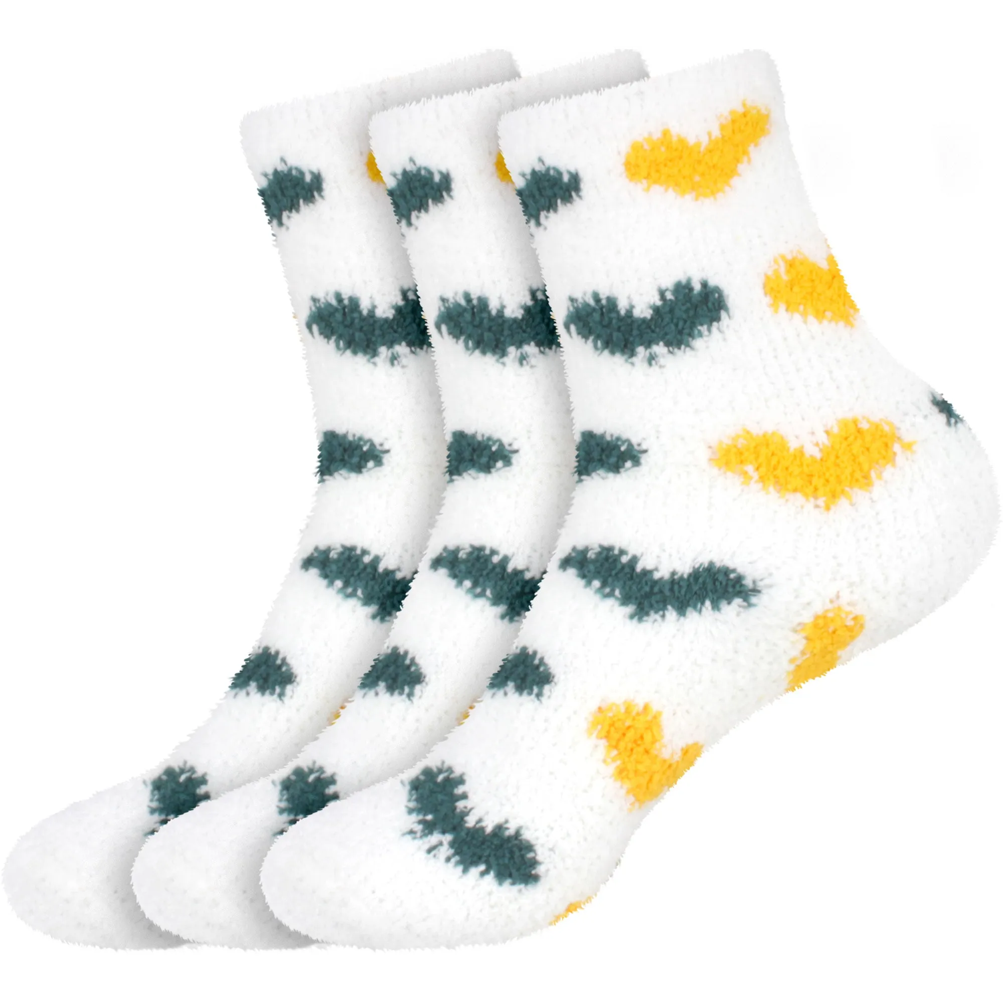 Fuzzy Heart/Stripe/Solid Sock Assortments