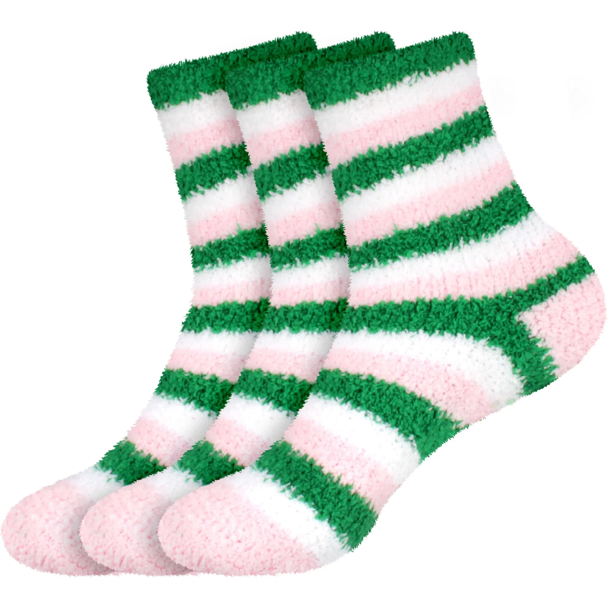 Fuzzy Heart/Stripe/Solid Sock Assortments