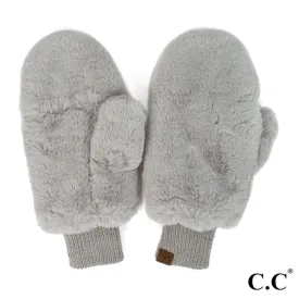 Fuzzy Lined Convertible Mittens by C.C.