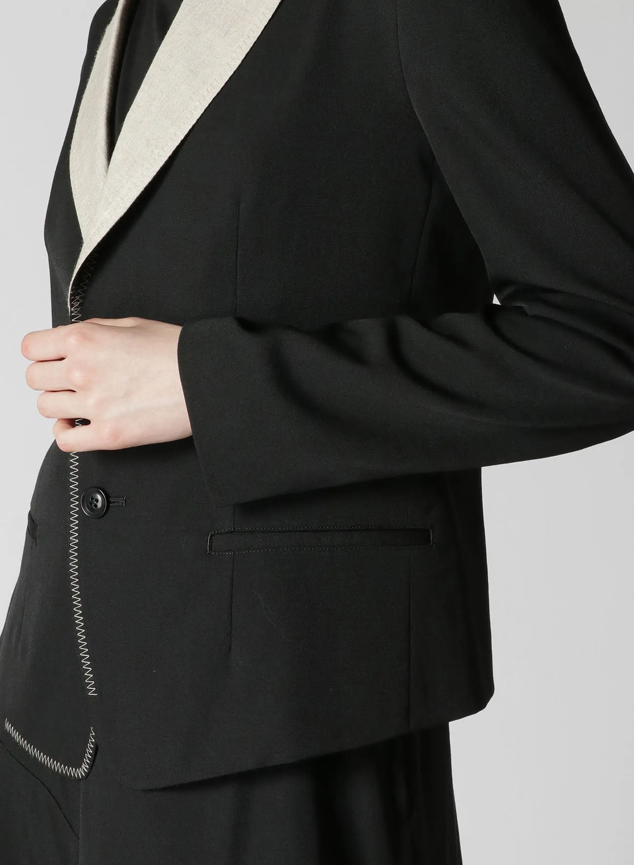 GABARDINE 2BUTTONS JACKET