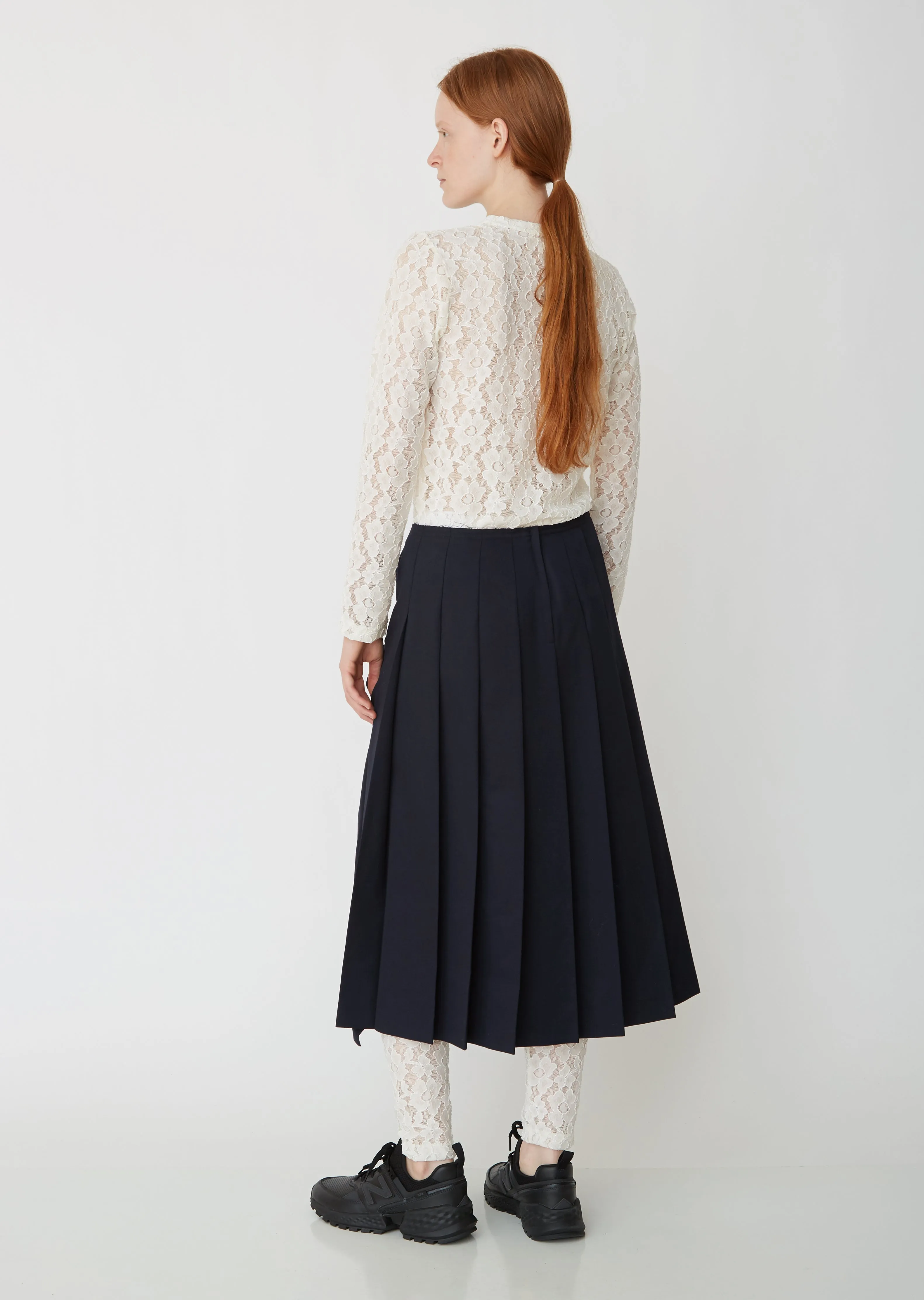 Gabardine Tie Front Skirt