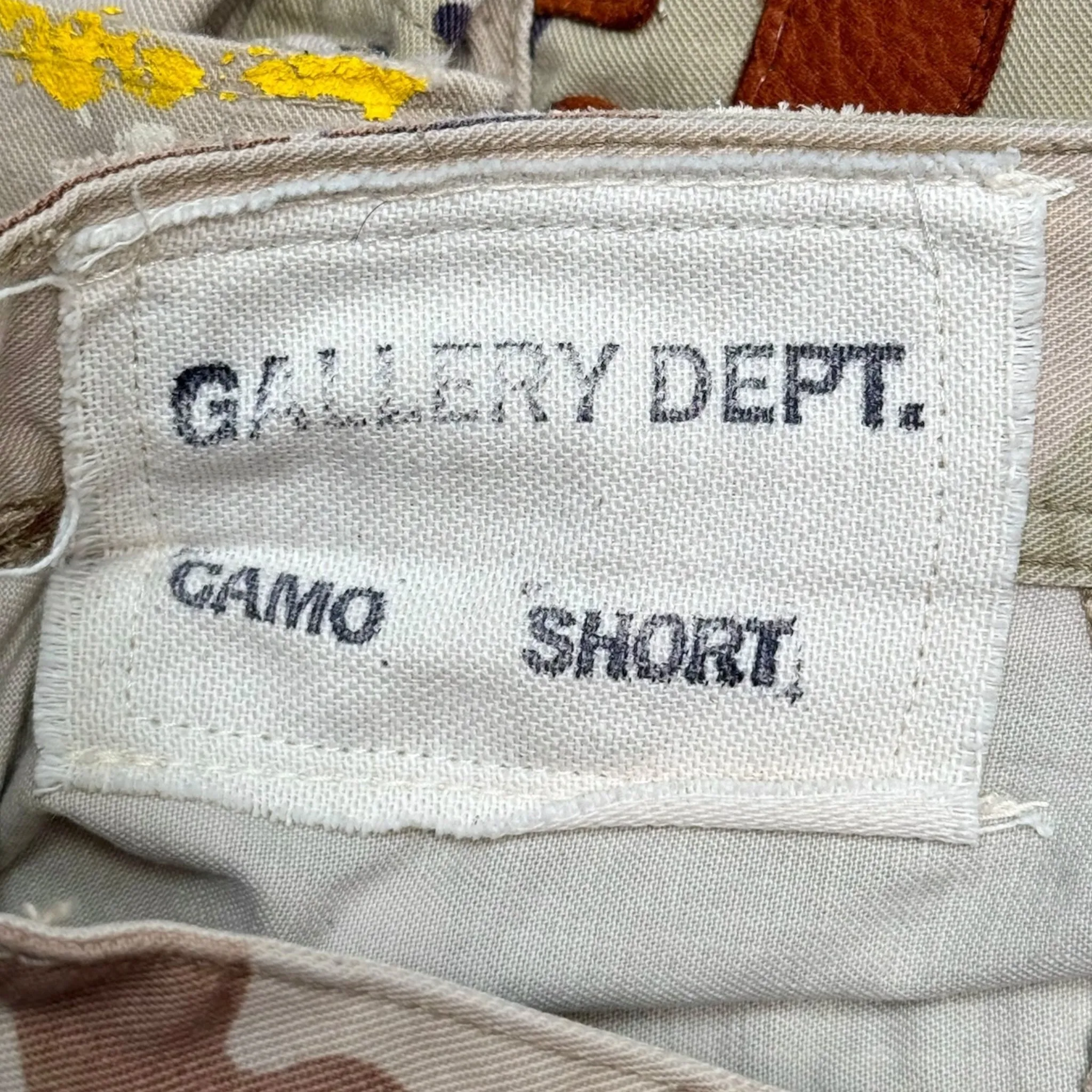 Gallery Department Cargo Shorts Chocolate Chip Camo (10 G Patch Custom) Pre-Owned