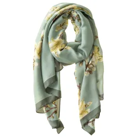 Galway Crystal Fashion Sage & Apple Blossom Polyester Scarf