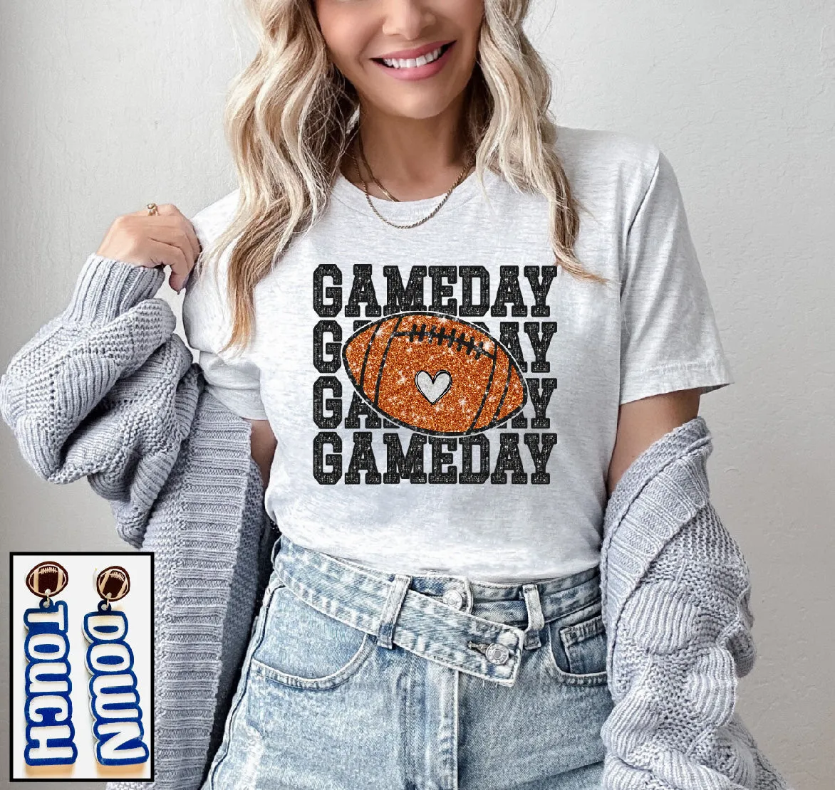 Game Day- Faux Sequin Football