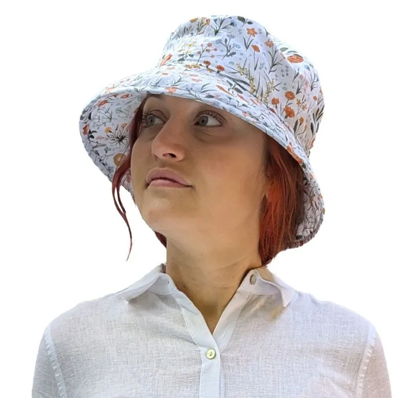 Garden Print Slouch Sun Protection Hat