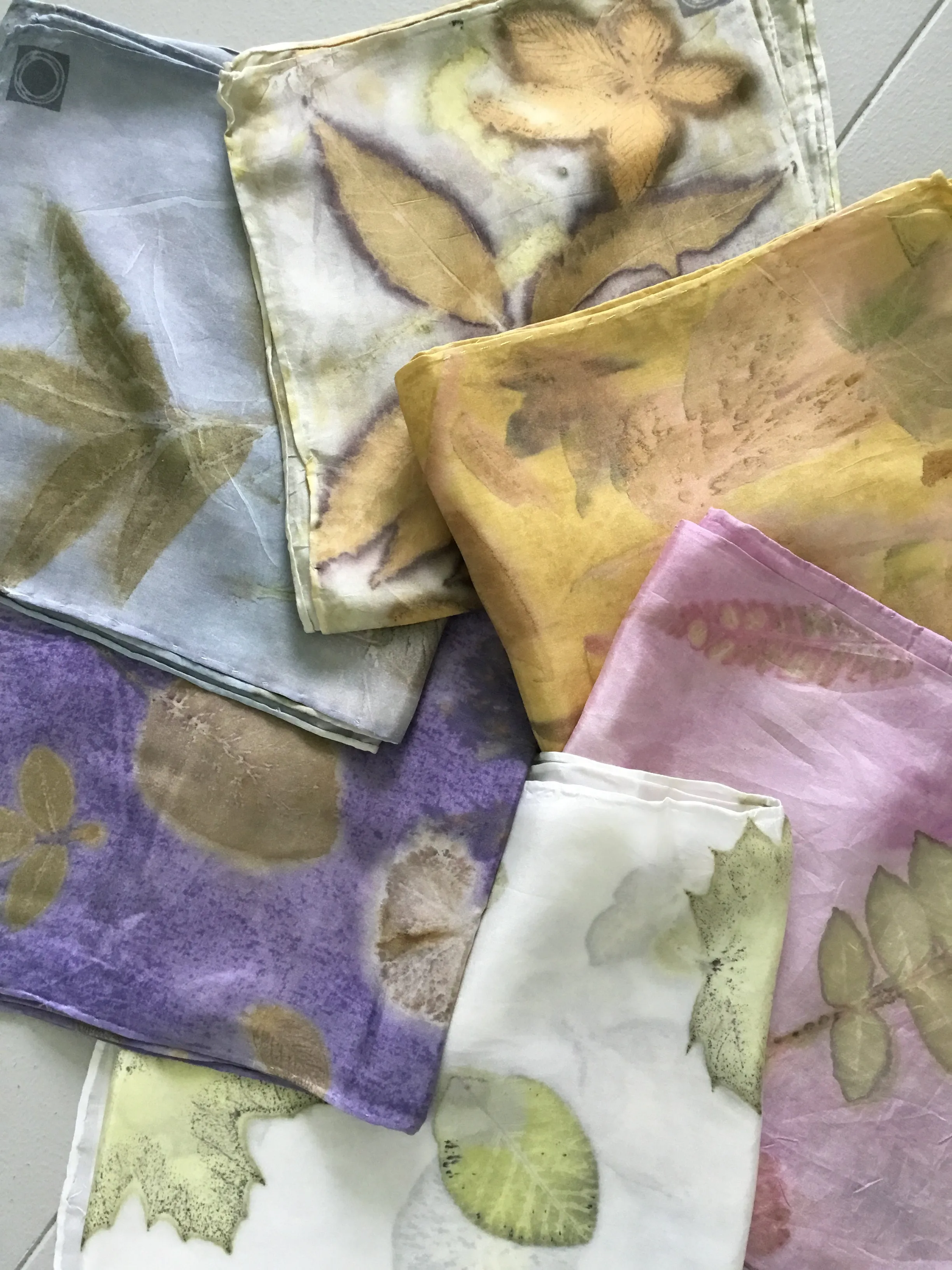 Garden Silk Scarf - 8"wide