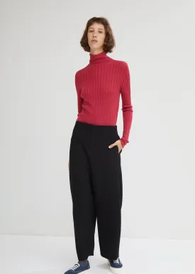 Gathered Wide Leg Pants