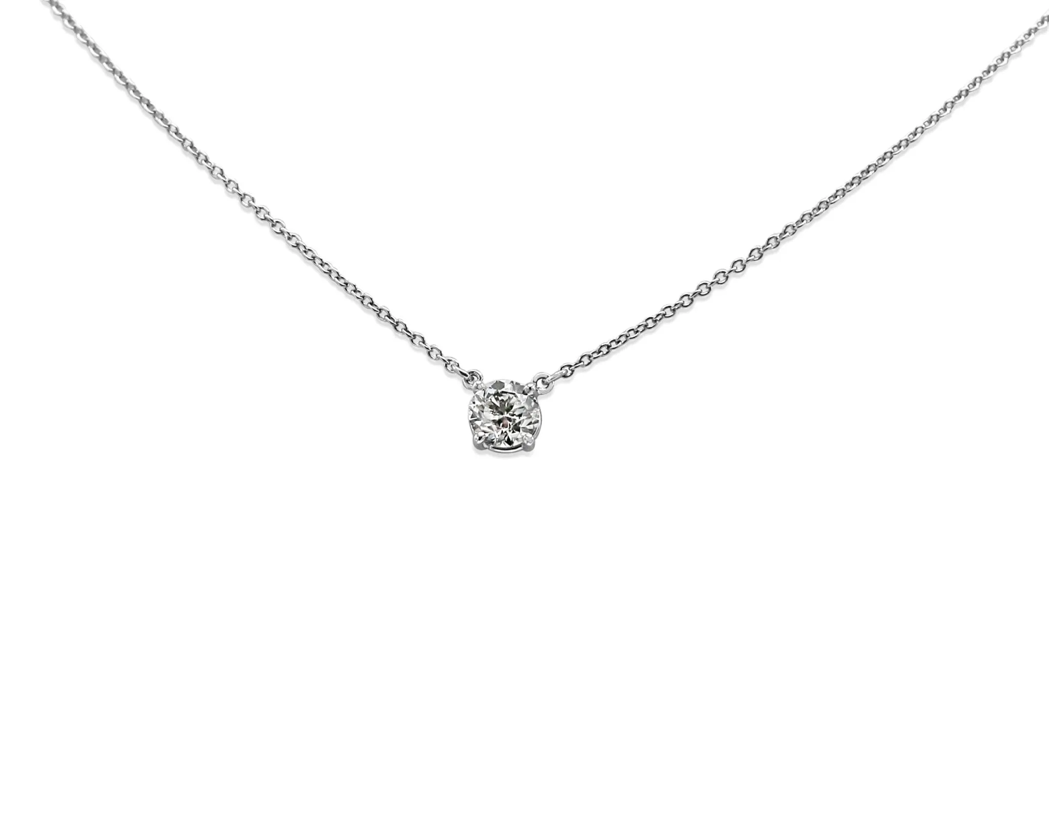 GCS Certificated 1.01ct Diamond Brilliant Cut Pendant/Necklace