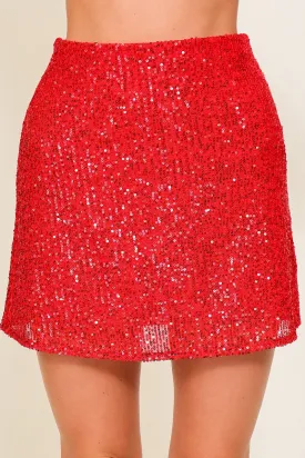 Gemma Sequin Mini Skirt