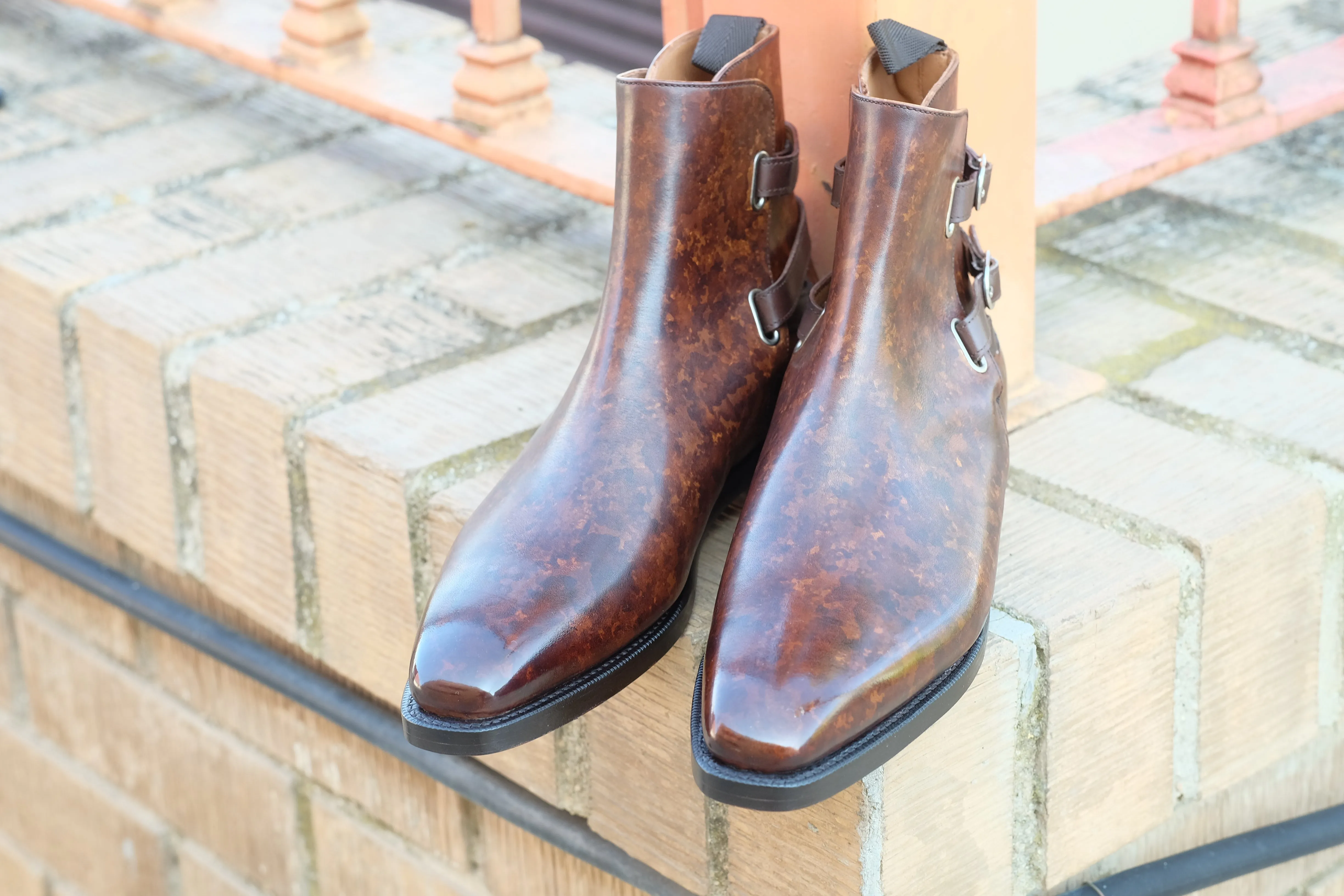 Genesee - MTO - Copper Marble Patina - MGF Last - Double Leather Sole