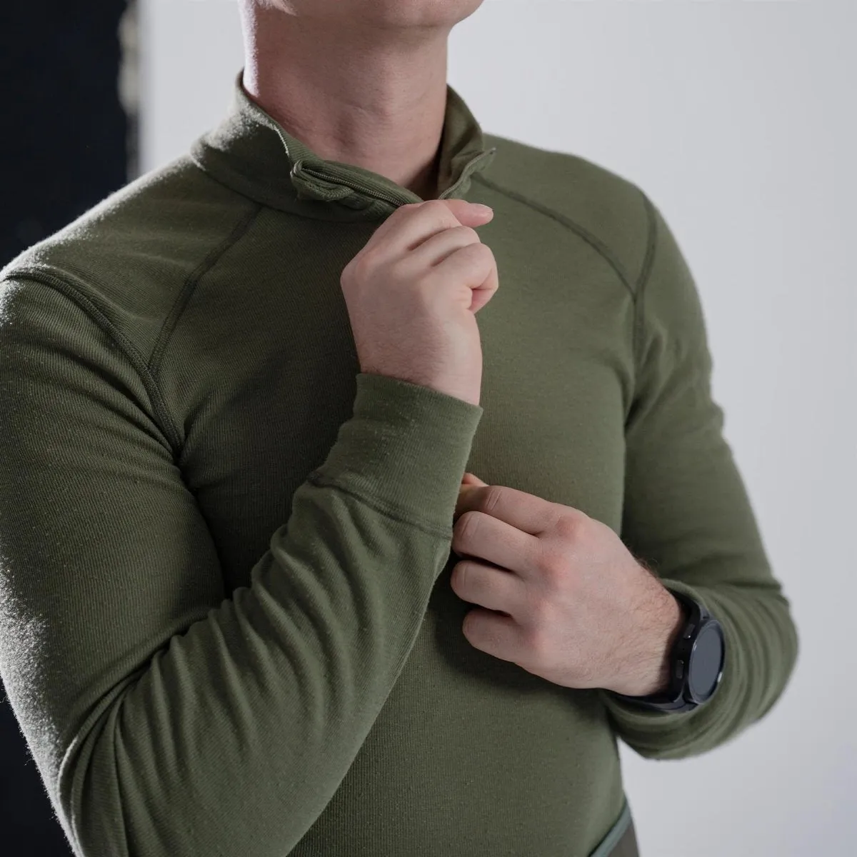 Genuine Dutch Military underwear thermal shirts base layer long sleeve high neck