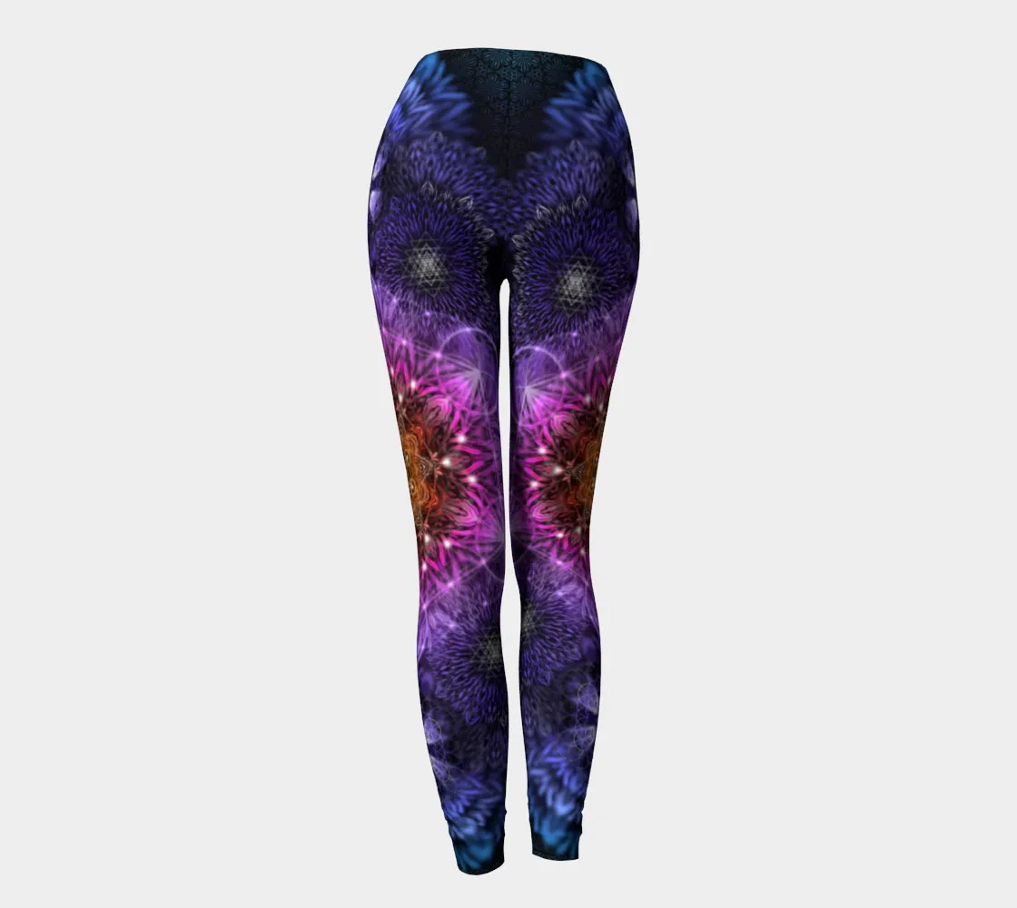 GEOMETRIC SUNSET COLOURS | LEGGINGS | YANTRART