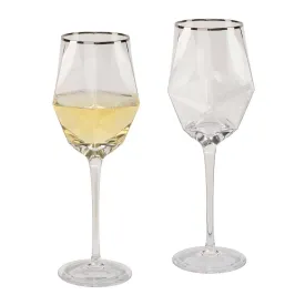 Geometric Wine Glass Set